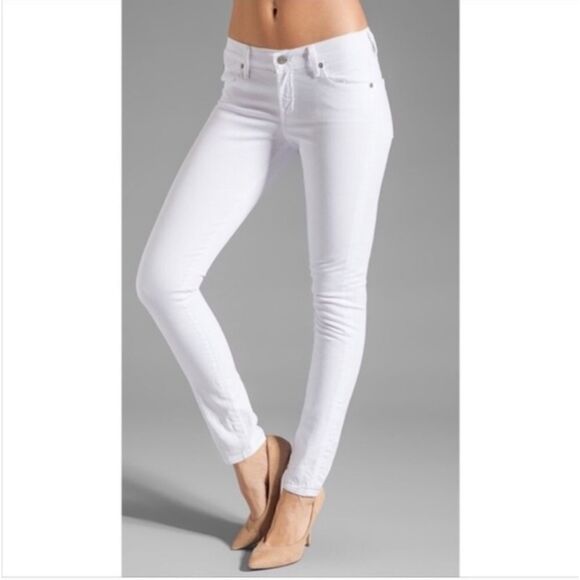 Citizens Of Humanity Denim - Citizens of Humanity Santorini White Avedon Ultra Skinny Low Rise Jean Sz 25 NWT